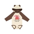 thumbnail image 1 of Inktastic My Great Grandma Loves me- bear and hearts Boys or Girls Long Sleeve Baby Bodysuit, 1 of 5