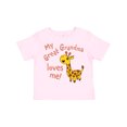 thumbnail image 1 of Inktastic My Great Grandma Loves Me Cute Giraffe Boys or Girls Toddler T-Shirt, 1 of 5