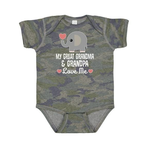 Inktastic My Great Grandma and Great Grandpa Love Me Boys or Girls Baby Bodysuit