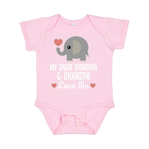 Inktastic My Great Grandma and Great Grandpa Love Me Boys or Girls Baby Bodysuit