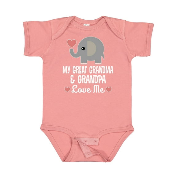 Inktastic My Great Grandma and Great Grandpa Love Me Boys or Girls Baby Bodysuit