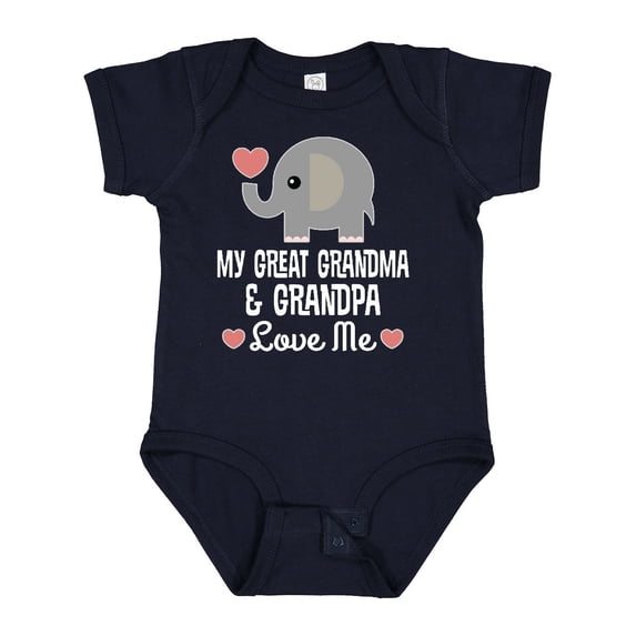 Inktastic My Great Grandma and Great Grandpa Love Me Boys or Girls Baby Bodysuit