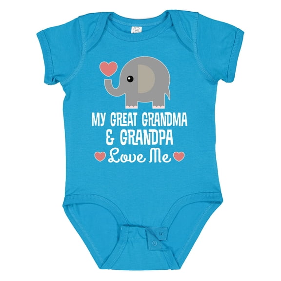Inktastic My Great Grandma and Great Grandpa Love Me Boys or Girls Baby Bodysuit