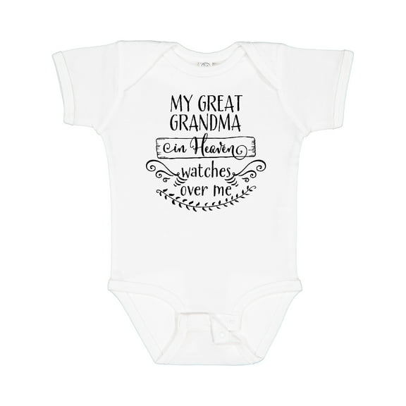 Inktastic My Great Grandma in Heaven Watches over Me Boys or Girls Baby Bodysuit