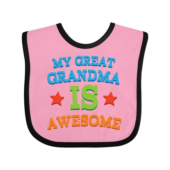 Inktastic My Great Grandma is Awesome Boys or Girls Baby Bib