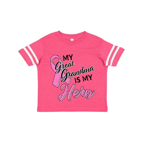Inktastic My Great Grandma is My Hero Breast Cancer Awareness Boys or Girls Toddler T-Shirt