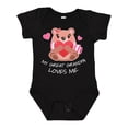 thumbnail image 1 of Inktastic My Great Grandpa Loves Me Bear and Hearts Boys or Girls Baby Bodysuit, 1 of 5