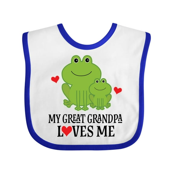 Inktastic My Great Grandpa Loves Me Boys Gift Boys Baby Bib