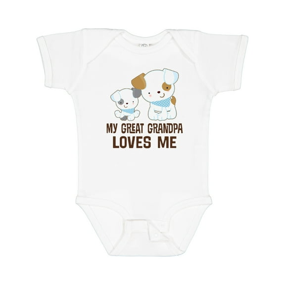 Inktastic My Great Grandpa Loves Me Boys Grandson Boys Baby Bodysuit