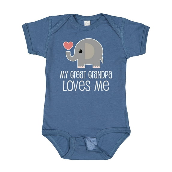 Inktastic My Great Grandpa Loves Me Boys or Girls Baby Bodysuit