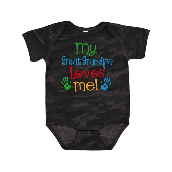 Inktastic My Great Grandpa Loves Me Boys or Girls Baby Bodysuit