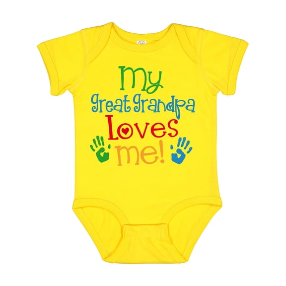 Inktastic My Great Grandpa Loves Me Boys or Girls Baby Bodysuit