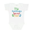 thumbnail image 1 of Inktastic My Great Grandpa Loves Me Boys or Girls Baby Bodysuit, 1 of 5