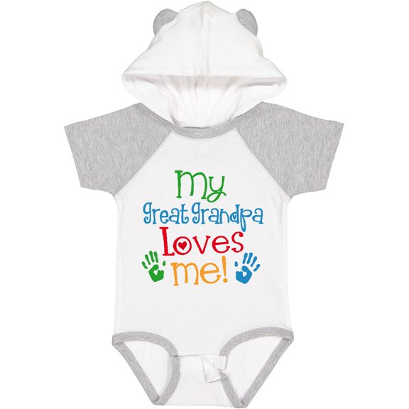 Inktastic My Great Grandpa Loves Me Boys or Girls Baby Bodysuit