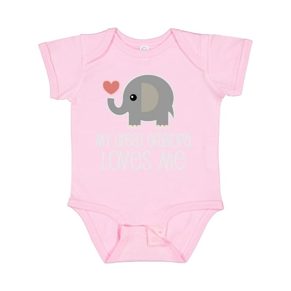 Inktastic My Great Grandpa Loves Me Boys or Girls Baby Bodysuit