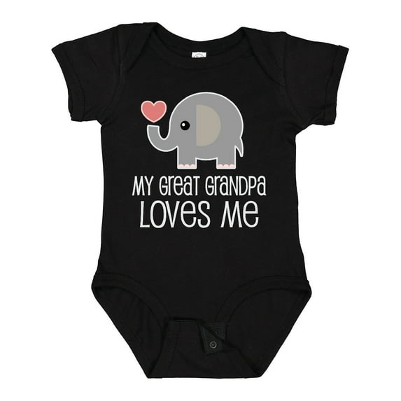 Inktastic My Great Grandpa Loves Me Boys or Girls Baby Bodysuit