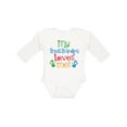 thumbnail image 1 of Inktastic My Great Grandpa Loves Me Boys or Girls Long Sleeve Baby Bodysuit, 1 of 5