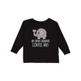 thumbnail image 1 of Inktastic My Great Grandpa Loves Me Boys or Girls Long Sleeve Toddler T-Shirt, 1 of 5