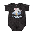 thumbnail image 1 of Inktastic My Great Grandpa Loves Me Cute Elephants Clouds Moon Stars Boys or Girls Baby Bodysuit, 1 of 5