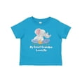 thumbnail image 1 of Inktastic My Great Grandpa Loves Me Cute Elephants Clouds Moon Stars Boys or Girls Baby T-Shirt, 1 of 5
