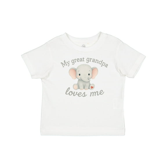 Inktastic My Great Grandpa Loves Me Elephant Boys or Girls Baby T-Shirt