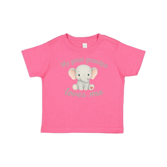 Inktastic My Great Grandpa Loves Me Elephant Boys or Girls Baby T-Shirt