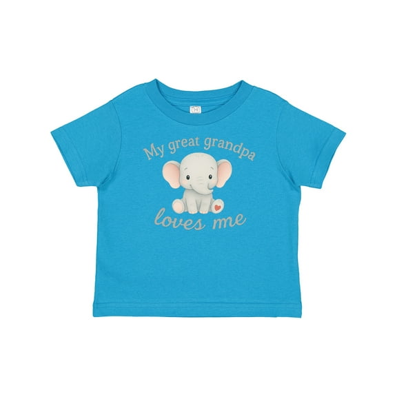 Inktastic My Great Grandpa Loves Me Elephant Boys or Girls Baby T-Shirt