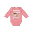 thumbnail image 1 of Inktastic My Great Grandpa Loves Me with Sloth and Hearts Boys or Girls Long Sleeve Baby Bodysuit, 1 of 5