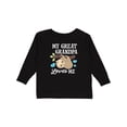thumbnail image 1 of Inktastic My Great Grandpa Loves Me with Sloth and Hearts Boys or Girls Long Sleeve Toddler T-Shirt, 1 of 5
