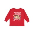 thumbnail image 1 of Inktastic My Great Grandpa Loves Me with Sloth and Hearts Boys or Girls Long Sleeve Toddler T-Shirt, 1 of 5