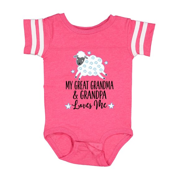 Inktastic My Great Grandpa and Grandma Love Me Boy Lamb Boys or Girls Baby Bodysuit