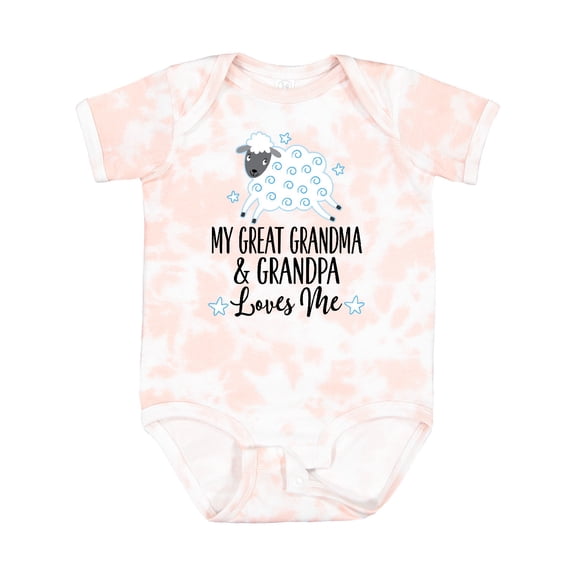 Inktastic My Great Grandpa and Grandma Love Me Boy Lamb Boys or Girls Baby Bodysuit