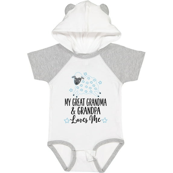 Inktastic My Great Grandpa and Grandma Love Me Boy Lamb Boys or Girls Baby Bodysuit