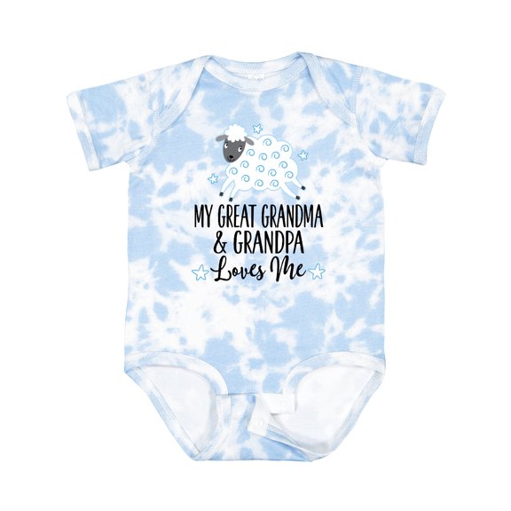 Inktastic My Great Grandpa and Grandma Love Me Boy Lamb Boys or Girls Baby Bodysuit