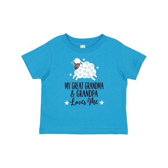 Inktastic My Great Grandpa and Grandma Love Me Boy Lamb Boys or Girls Baby T-Shirt
