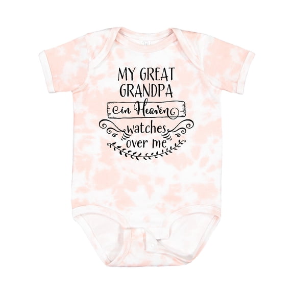 Inktastic My Great Grandpa in Heaven Watches over Me Boys or Girls Baby Bodysuit