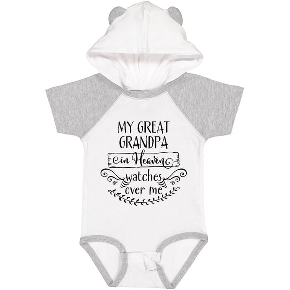 Inktastic My Great Grandpa in Heaven Watches over Me Boys or Girls Baby Bodysuit