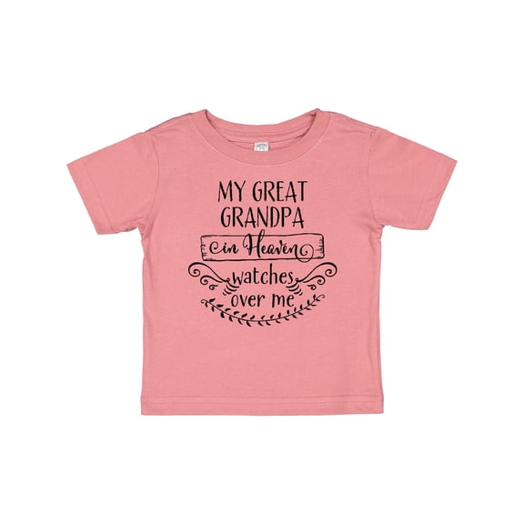 Inktastic My Great Grandpa in Heaven Watches over Me Boys or Girls Baby T-Shirt