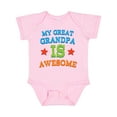 thumbnail image 1 of Inktastic My Great Grandpa is Awesome Grandkid Boys or Girls Baby Bodysuit, 1 of 5