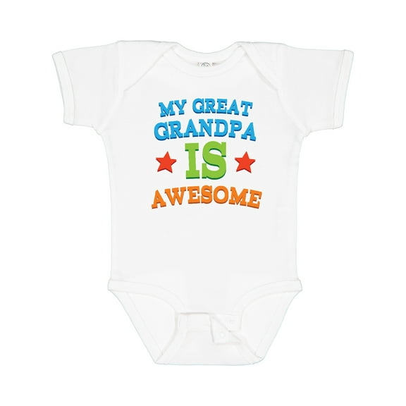 Inktastic My Great Grandpa is Awesome Grandkid Boys or Girls Baby Bodysuit
