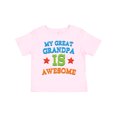 thumbnail image 1 of Inktastic My Great Grandpa is Awesome Grandkid Boys or Girls Toddler T-Shirt, 1 of 5