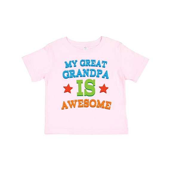Inktastic My Great Grandpa is Awesome Grandkid Boys or Girls Toddler T-Shirt