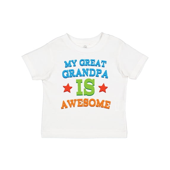 Inktastic My Great Grandpa is Awesome Grandkid Boys or Girls Toddler T-Shirt