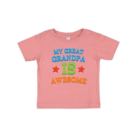 Inktastic My Great Grandpa is Awesome Grandkid Gift Boys or Girls Baby T-Shirt