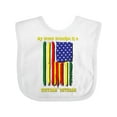 thumbnail image 1 of Inktastic My Great Grandpa is a Vietnam Veteran Boys or Girls Baby Bib, 1 of 4