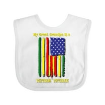 Inktastic My Great Grandpa is a Vietnam Veteran Boys or Girls Baby Bib