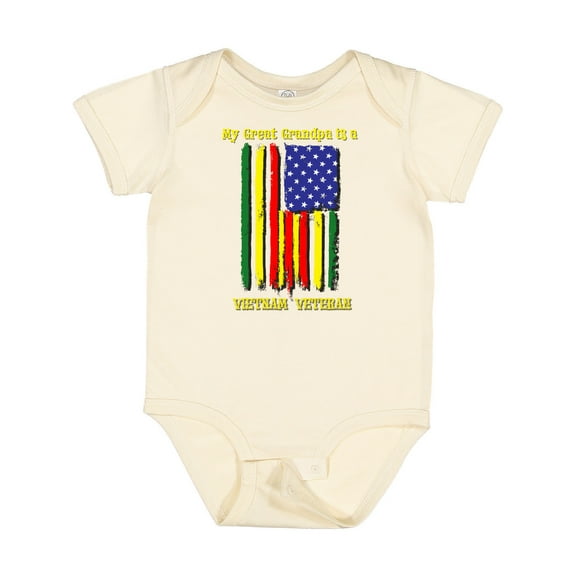 Inktastic My Great Grandpa is a Vietnam Veteran Boys or Girls Baby Bodysuit