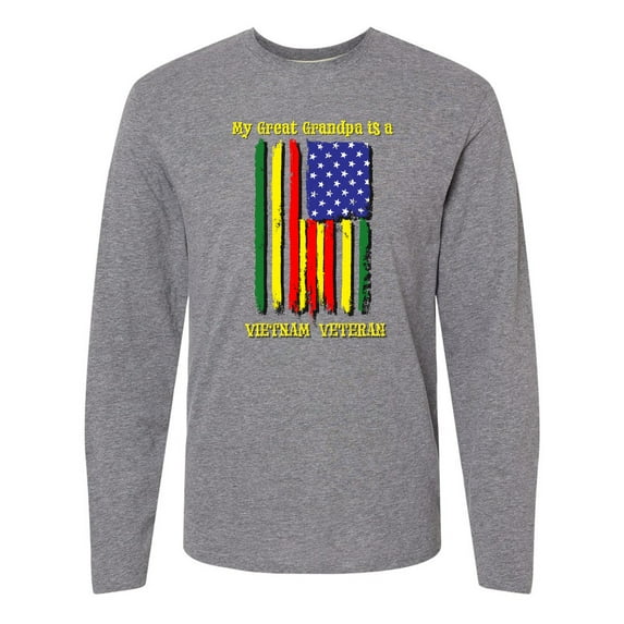 Inktastic My Great Grandpa is a Vietnam Veteran Long Sleeve T-Shirt