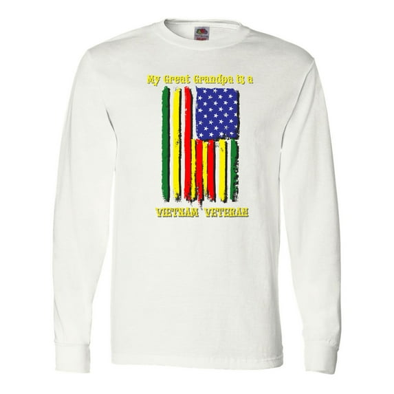 Inktastic My Great Grandpa is a Vietnam Veteran Long Sleeve T-Shirt