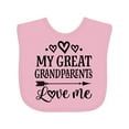 thumbnail image 1 of Inktastic My Great Grandparents Love Me Boys or Girls Baby Bib, 1 of 4